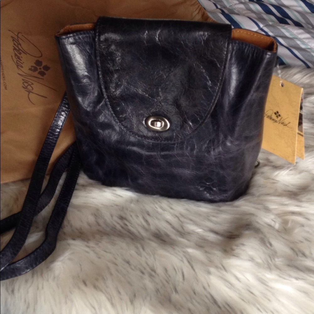 patricia nash navy blue crossbody backpack new tag